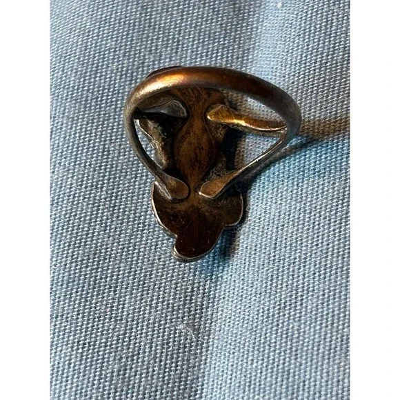 Vintage Native American Silver Ring Size 4 - Picture 5 of 5